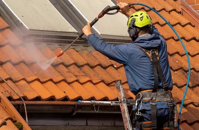 Démoussage et hydrofuge de toiture à Chérac